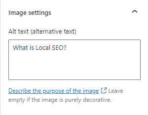 Image SEO - Alt Text