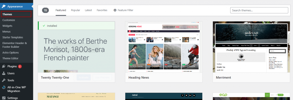 wordpress themes