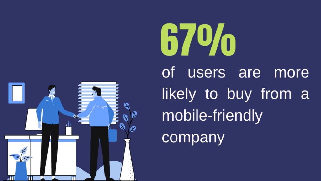 Mobil SEO'ya Giriş 3 67% of users are more likely to buy from a mobile-friendly company