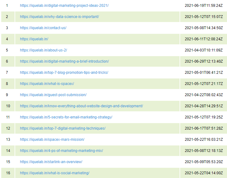 XML Sitemap