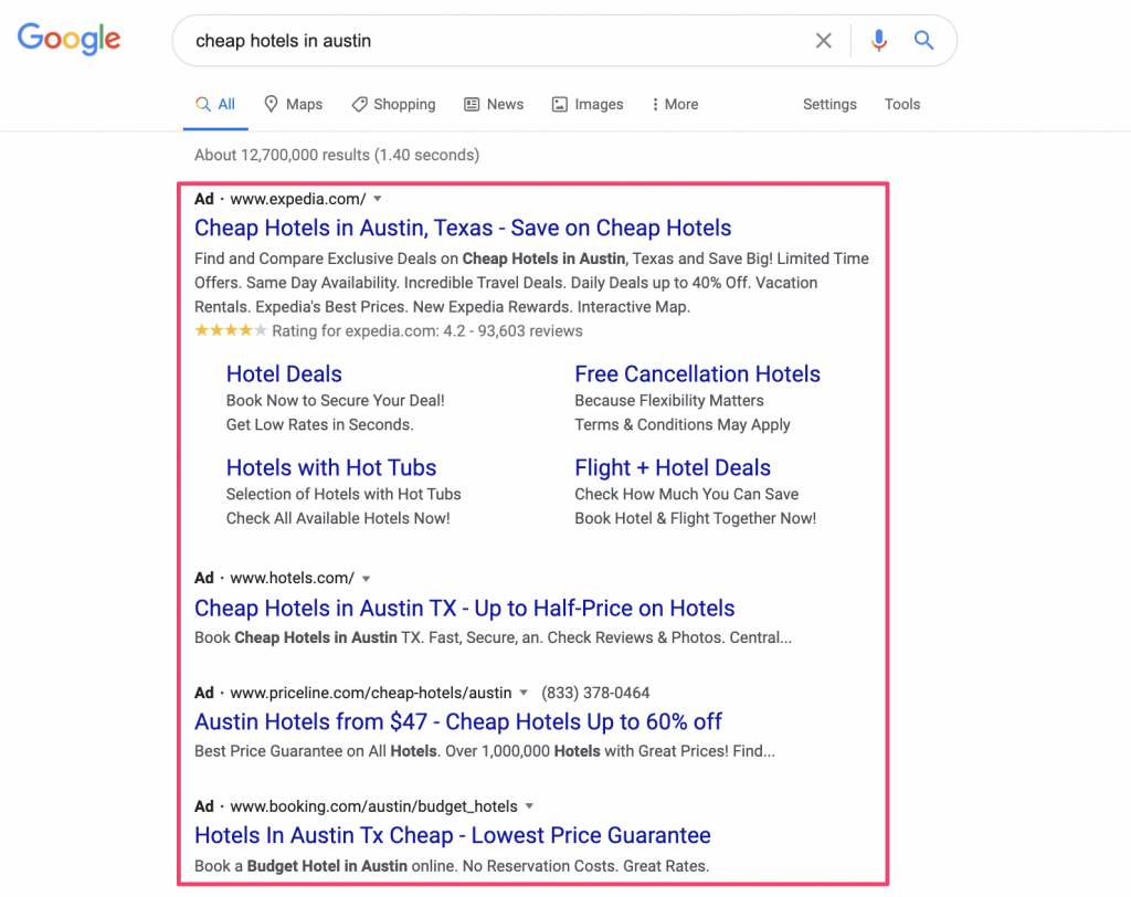 search ads