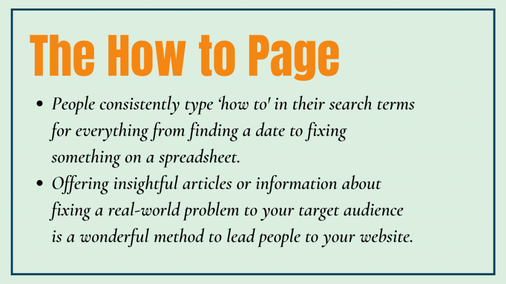 The How to Page