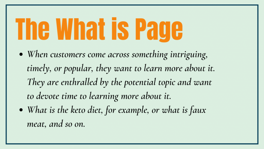 The What is Page