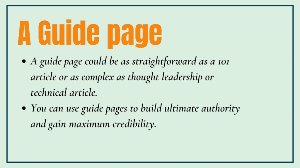 The Guide Page