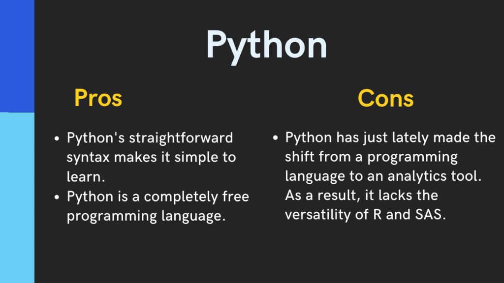 Top 5 des outils d'analyse que tout scientifique de données doit connaître 3 Python