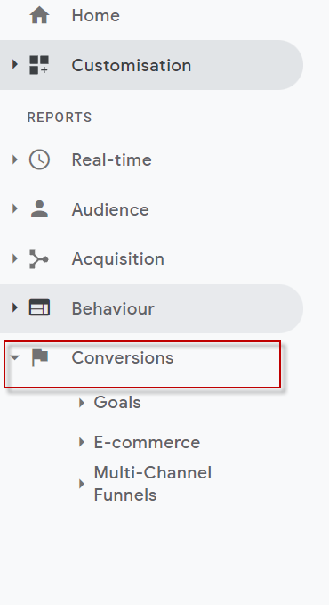 conversions - google analytics