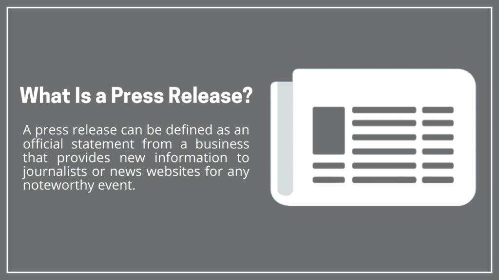 What Is a Press Release?