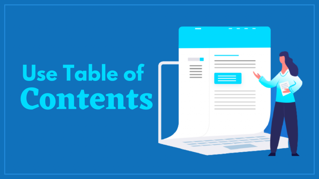 Use Table of Contents