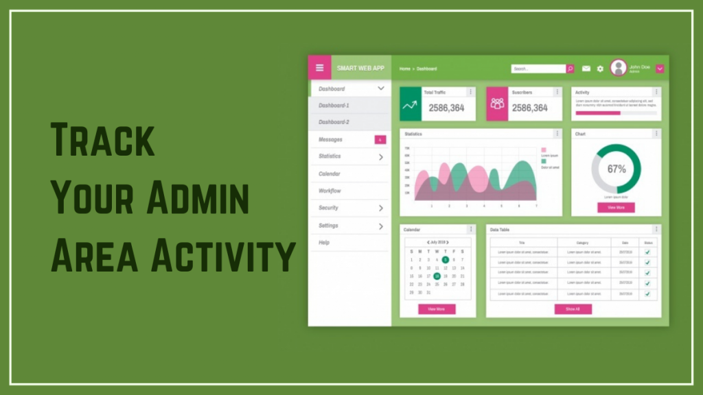 Track Your Admin Area Activity