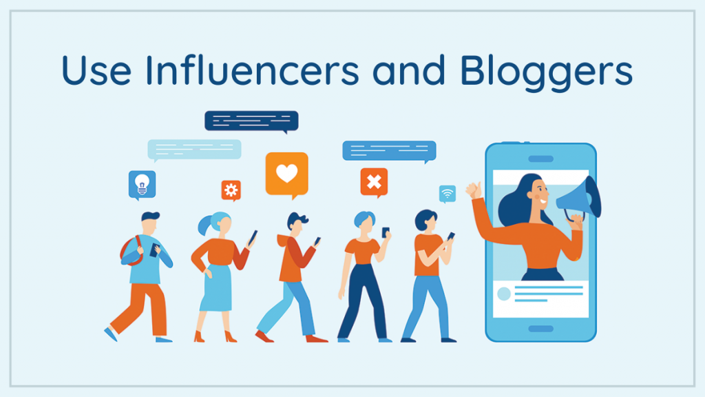 モバイル アプリのデジタル マーケティング戦略 4 Use influencers and bloggers