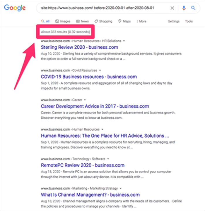 Google-Suchergebnisse – Business.com