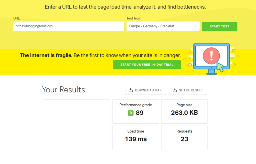 Pingdom with Breeze