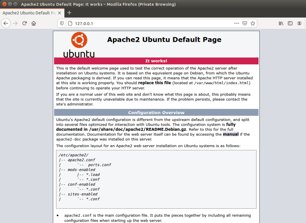Configura Apache