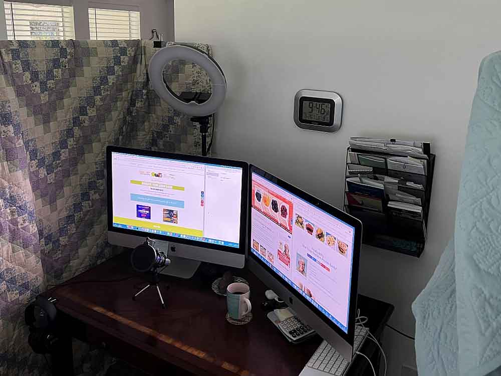 Estudio en casa para la creación de contenido del sitio web