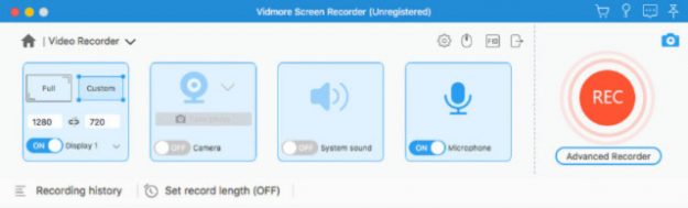 captura de pantalla de vidmore