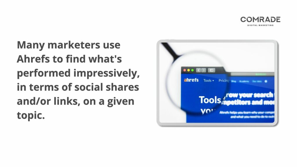 Ahrefs est utilisé par de nombreux spécialistes du marketing