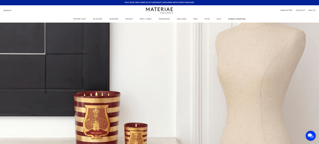 MATERIAE web sitesi