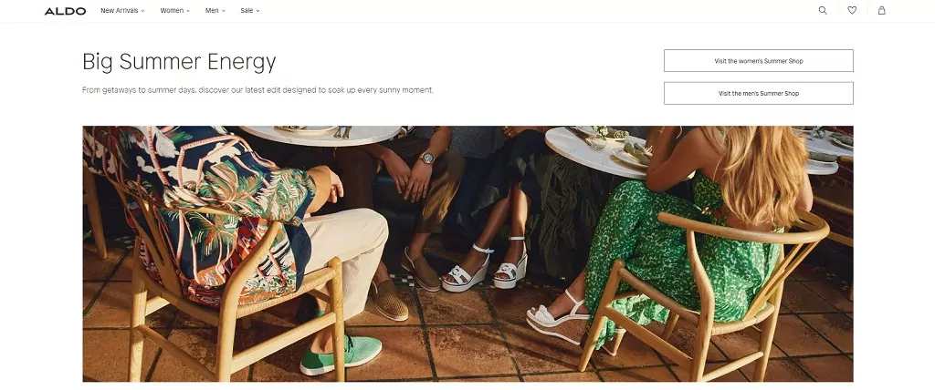 Sito web ALDO