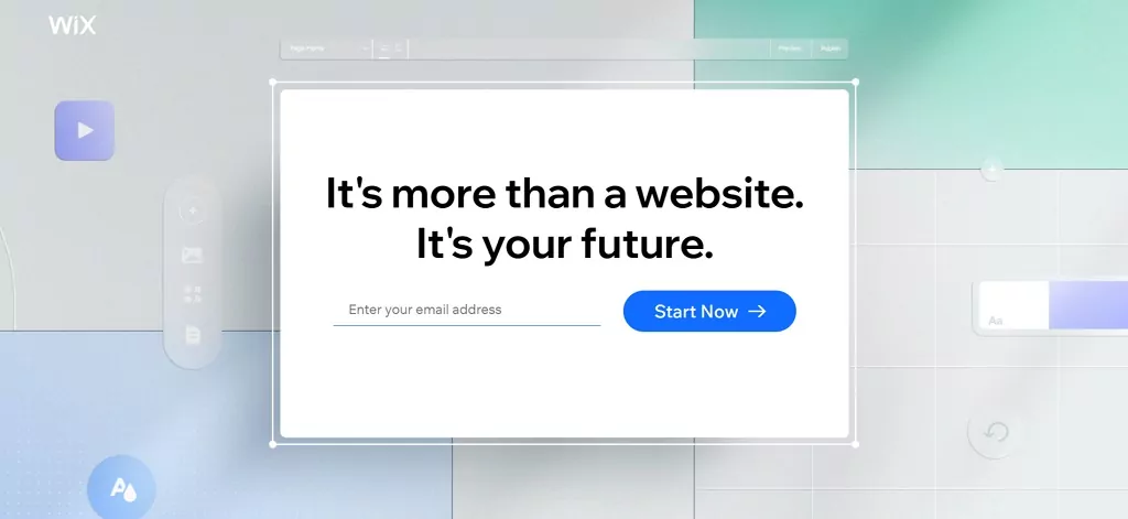 Wix ウェブサイトビルダーの例