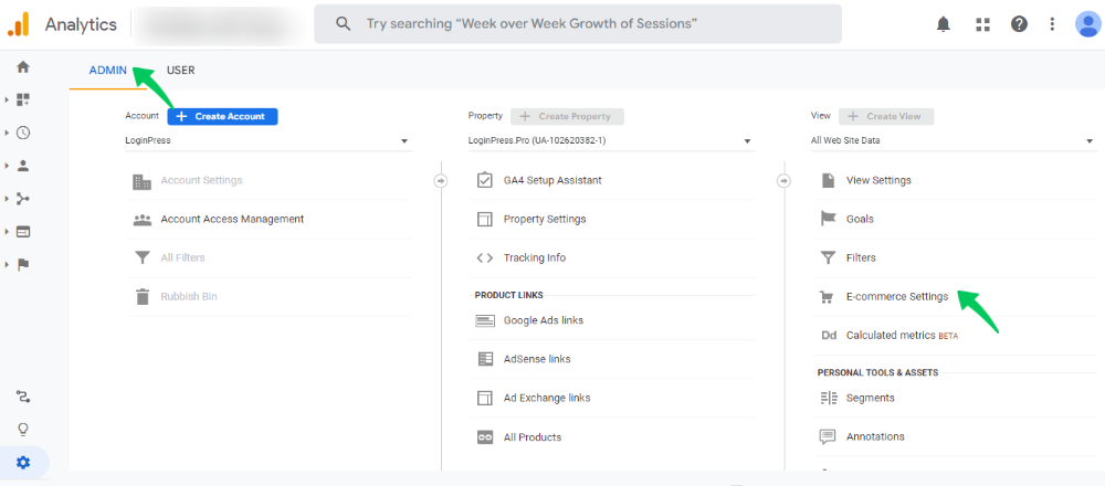 Administrator Google Analytics