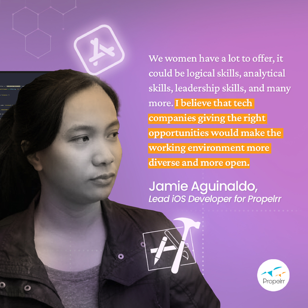 技術中的女性報價卡傑米 women in technology jamie aguinaldo