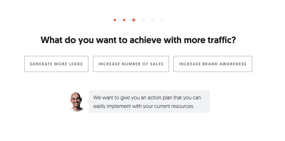 リード生成のためのクイズ - 14 neil patel lead generation quiz