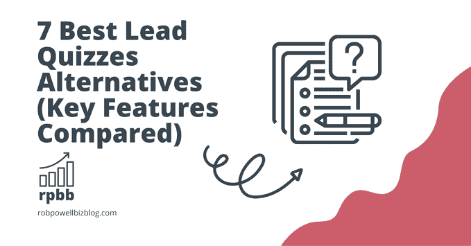 7 种最佳线索测验替代方案(比较主要功能) 7 Best Lead Quizzes Alternatives (Key Features Compared)