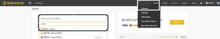 Binance Mevduat BTC