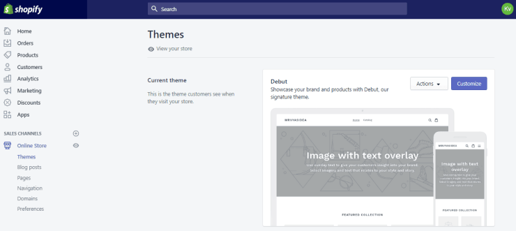 Shopify Dashboard