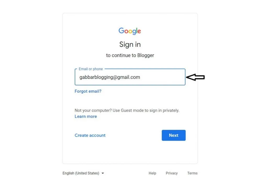 Como criar um blog no Blogspot do Google Blogger? 2 sign-in-with-gmail