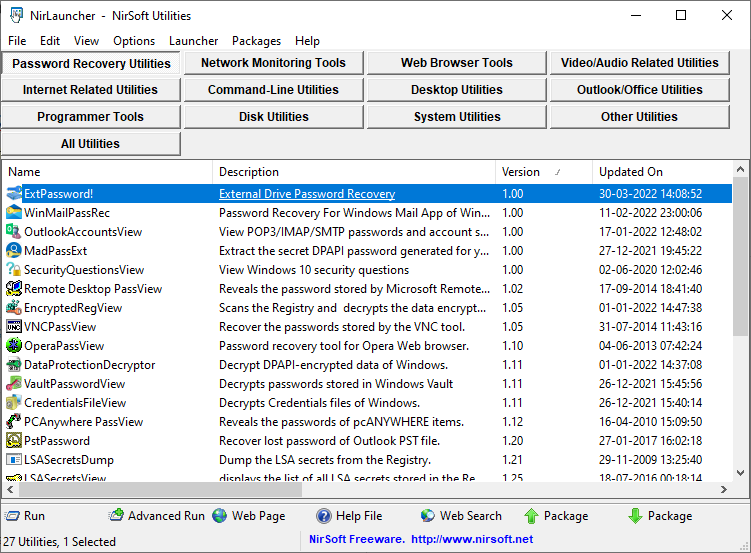 nirosft: alternatif sysinternals