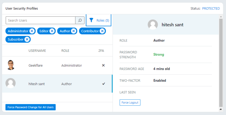 iThemes Security Pro : forcer la déconnexion et le changement de mot de passe