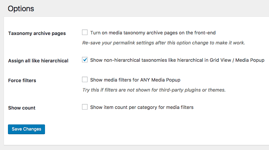 Imposta il plug-in per categorie multimediali avanzate