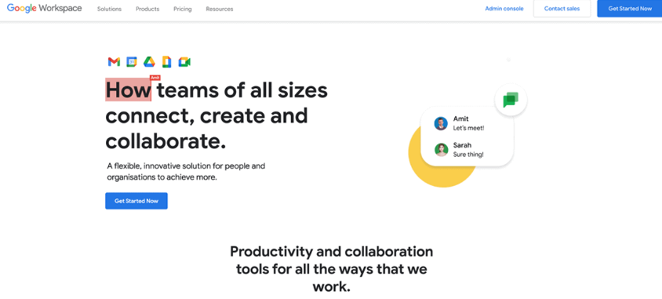 Espacio de trabajo de Google
