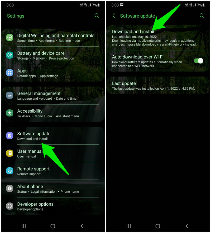 อัปเดตซอฟต์แวร์ Android