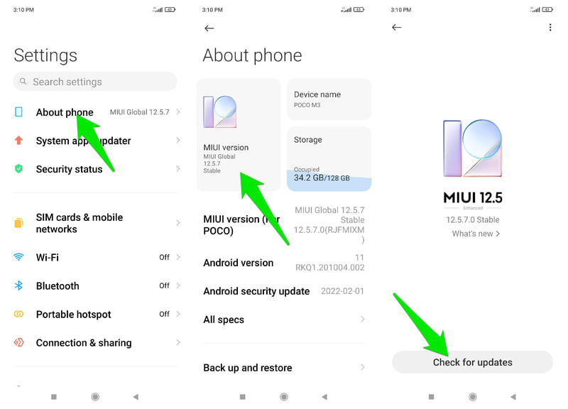 ตรวจสอบการอัปเดตเวอร์ชัน Android