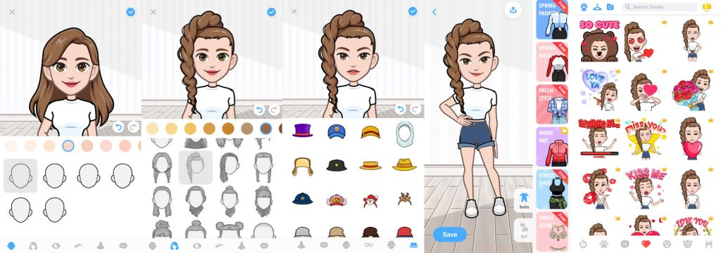 sesuaikan zmoji Anda