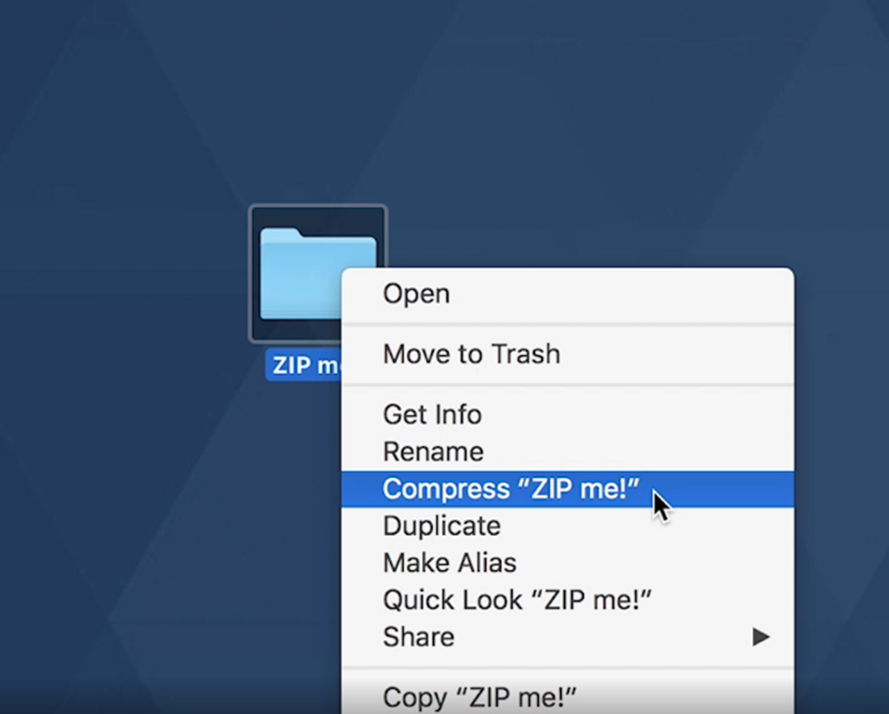 Zip unter macOS