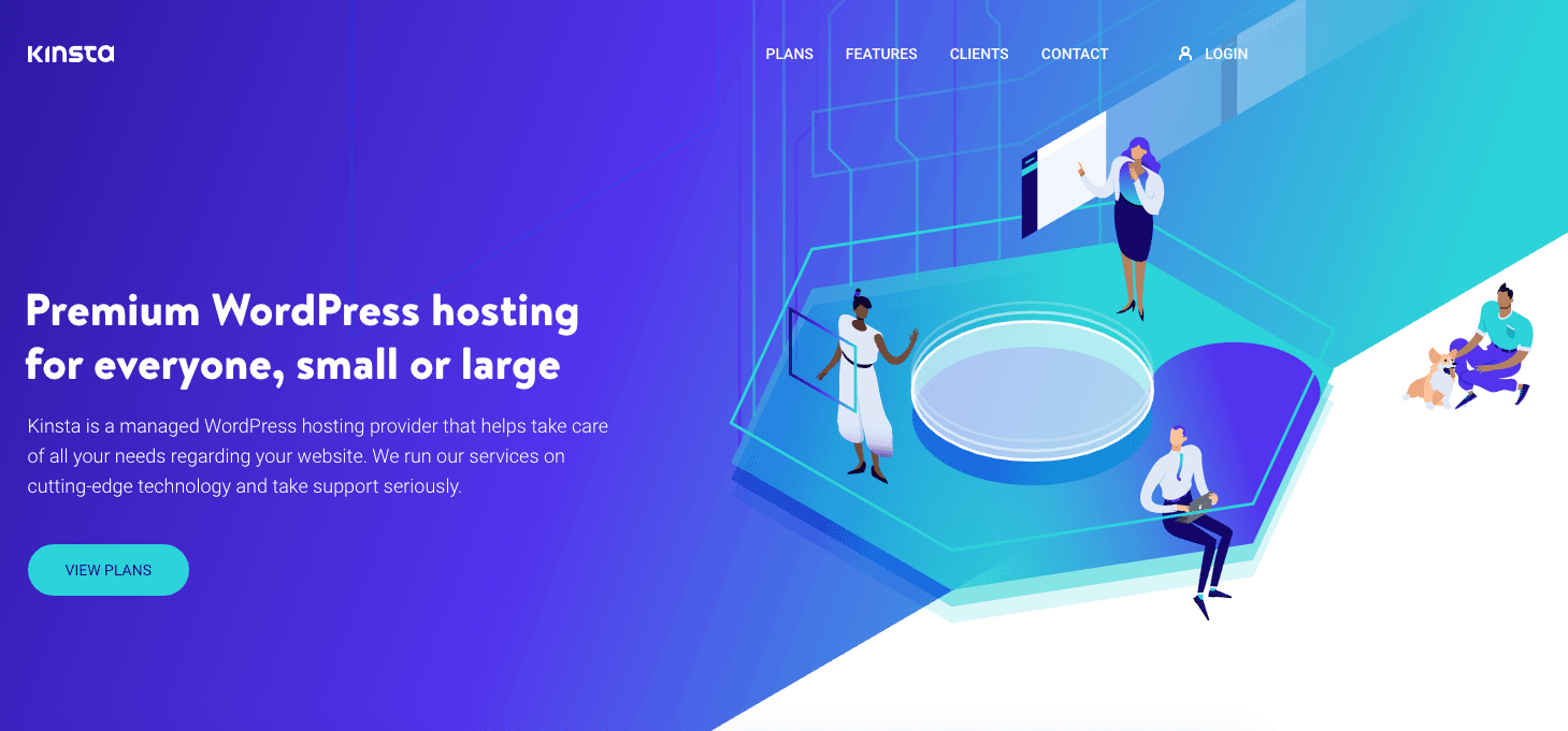 Сайт хостинга Kinsta