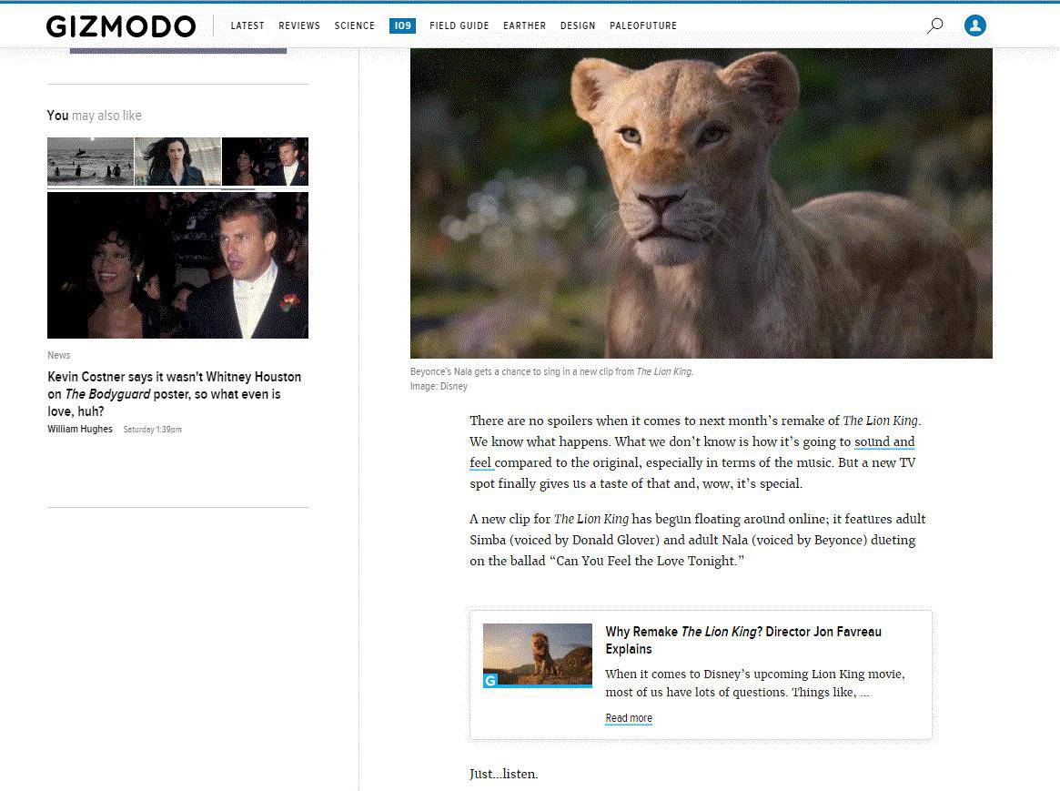 Gizmodo 中的相關文章導航
