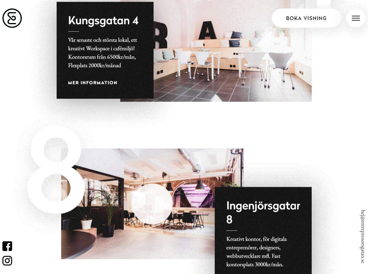 Entreprenrsgatan 的多媒體網站