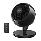AIRMATE エアサーキュレーターファン 10速 120°振動テーブルファン リモコン付き 12インチデスクファン DC強力エアフロー サイレントボルテックスファン 30dBノイズ ポータブルデスクトップ冷気ファン 寝室/自宅/部屋全体用 [ブラック]