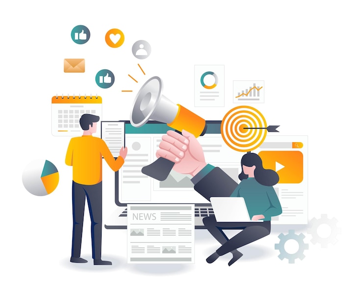 Praca nad strategiami SEO i social media