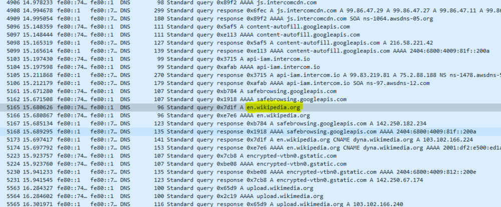 dns sorguları