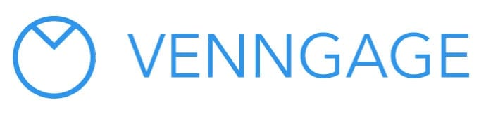 Niebieskie logo Venngage
