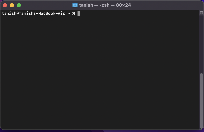 コマンド ターミナルを開いて nodejs を使用する