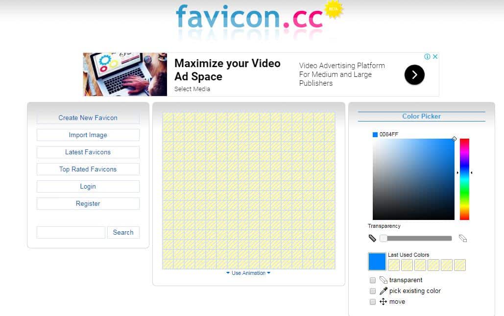 Favicon.cc مولد فافيكون