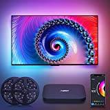 Lytmi Neo-Pop HDMI 2.0 Senkronizasyon Kutusu ve TV LED Arka Işık Kiti, 65 İnç ve Altı TV için Daldırma Ortam Aydınlatma Şeritleri, Alexa ve Google Asistan ile uyumlu, Uygulama Kontrolü