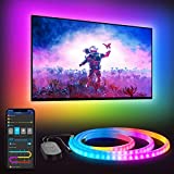Govee TV LED Arka Işık, TV için RGBIC Neon LED Işıklar, 48-55 inç ve 65-75 inç TV'ler için 9.84ft Akıllı WiFi TV Arka Işık, Alexa, Google Asistan ve Govee Home APP ile çalışır, Müzik Senkronizasyonu, 64 Sahne Modu