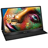 Tragbarer Monitor – Lepow 15,6 Zoll Full HD 1080P USB Type-C Computer Display IPS Eye Care Screen mit HDMI Type C Lautsprechern für Laptop PC PS4 Xbox Phone Inklusive Smart Cover & Displayschutzfolie Schwarz